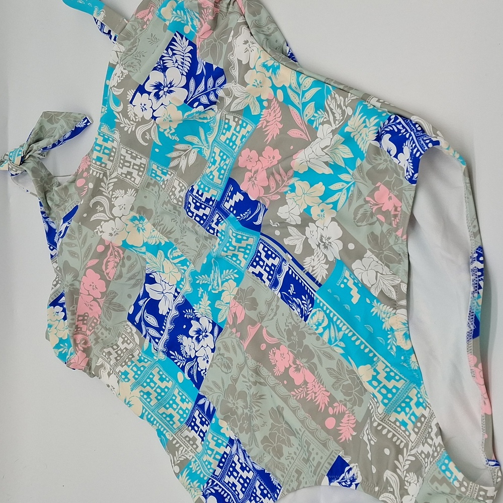 Raisins Curve Marita One-Piece Swimsuit Blue Gray 24W